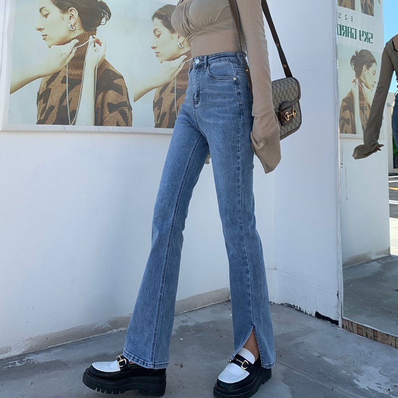 Women Jeans Slim-Fitting Loose Slim Flare Pants