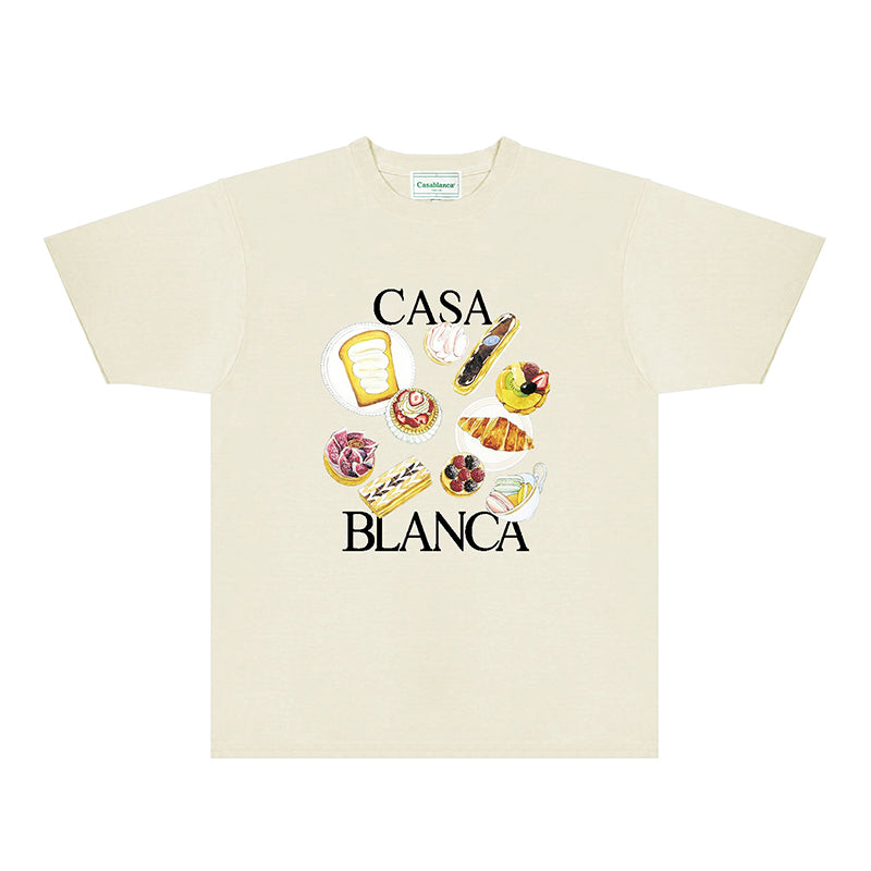 Casablanca T Shirts Fashion Print Street