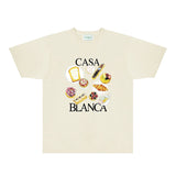 Casablanca T Shirts Fashion Print Street