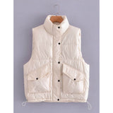 Women Cotton Coat Fashion Casual Versatile Vest