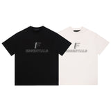 Fog Essentials T Shirts Spring/Summer FOG Letter Embroidery Crew Neck Short Sleeves