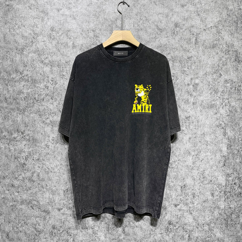 Amiri washed t-shirt tiger short sleeve