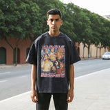 Mens Vintage T Shirt Printed Old Short Sleeve T-Shirt