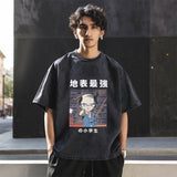 Mens Vintage T Shirt Print Wash Print Short Sleeve