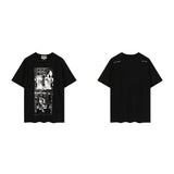 C.e t shirts printing pattern round neck pullover short sleeve men and women