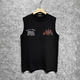 Amiri tank top letter tiger print