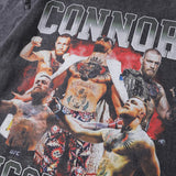 Men T-Shirt Printed Washed and Worn Short Sleeve T-shirt