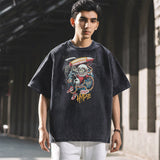 Mens Vintage T Shirt Short Sleeve T-Shirt Men's Loose