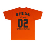 Rhude T Shirts Printed Trendy Pure Cotton