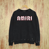 Amiri Distressed Sweatshirt Printed Trendy Pure Cotton