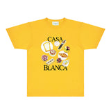 Casablanca T Shirts Fashion Print Street