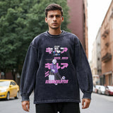 Mens Vintage Long Sleeve Shirt Long Sleeve T-Shirt Men and Women