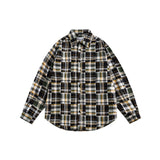 Unisex Shirt Vintage Cityboy Plaid Shirt Loose