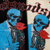 Godspeed T Shirts Skull Gentleman Rose Print Cotton Casual Short Sleeve Men and Women