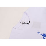 Rhude T Shirt Body Yoga Print Hip Hop Men and Women Same Loose Casual