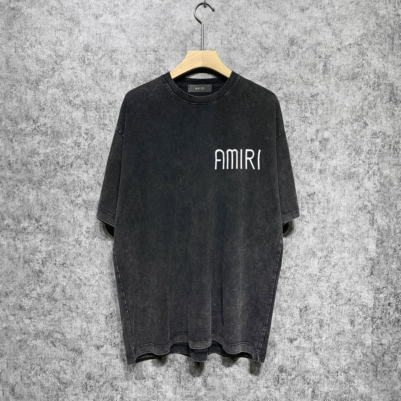 Amiri washed t-shirt mottled spider printing