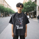 Mens Vintage T Shirt Old Short Sleeve T-Shirt Men