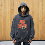 Mens Vintage Hoodie Printed Sweater Men