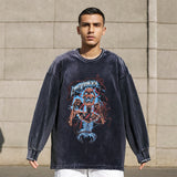 Mens Vintage Long Sleeve Shirt Autumn and Winter Long Sleeve T-Shirt