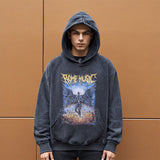 Mens Vintage Hooded Sweater for Men and Women