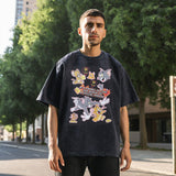 Mens Vintage T Shirt Cotton T-Shirt Men's Sleeves