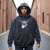 Mens Vintage Hoodie Printed Old Hooded Sweater Hoodie