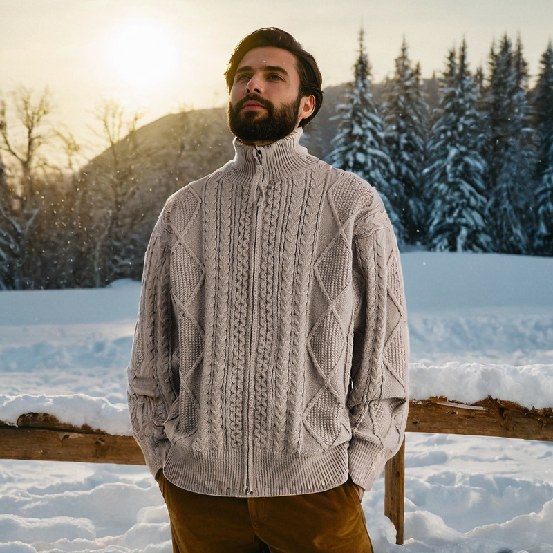 Men Sweaters Men's Vintage Spring and Autumn Loose