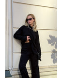 Women Work Business Casual Sweaters Loose High Collar Knitwear