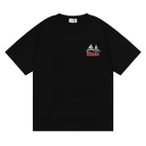 Rhude T Shirt Sailboat Print Hip Hop Men and Women Couple Style