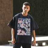 Men's Vintage T Shirt Short Sleeve T-Shirt Men's Cartoon Print