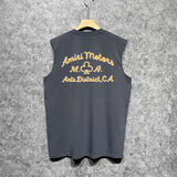 Amiri tank top lion medal printing