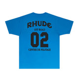 Rhude T Shirts Printed Trendy Pure Cotton