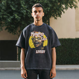 Mens Vintage T Shirt Summer Short Sleeve T-Shirt Men