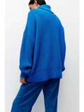 Women Work Business Casual Sweats Knitted Loose Turtleneck Sweater
