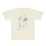 Casablanca T Shirts Fashion Print Street