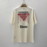 Rhude T Shirt Limited Rhude Casual Hip Hop Summer Loose round Neck