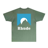 Rhude T Shirts Printed Trendy Pure Cotton