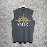 Amiri tank top bone crack star print