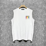 Amiri tank top gradient splash paint printing