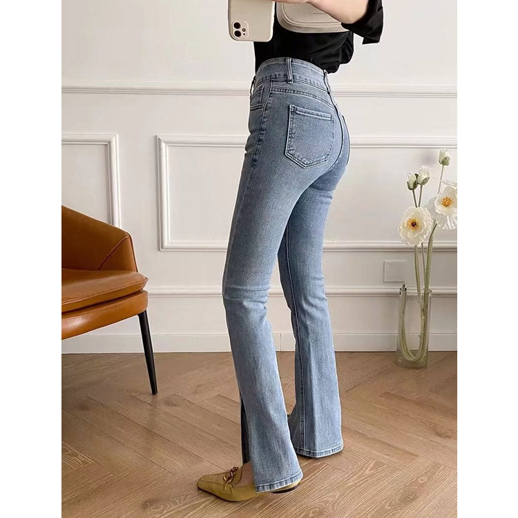 Women Jeans Stretch Slimming Loose Flared Pants