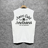 Amiri tank top artistic word printing
