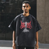 Mens Vintage T Shirt Short Sleeve Vintage Hip Hop