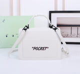 Off White Bag Casual Outdoor Convenient Tote Bag