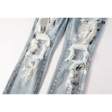 Purple Brand Jeans Pure Cotton High Street Trend #9100