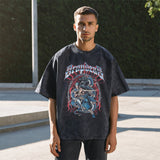 Mens Vintage T Shirt Short Sleeve T-Shirt Men