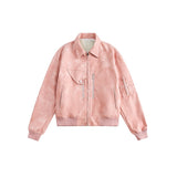 Unisex Pu Jackets Loose PU Leather Jacket