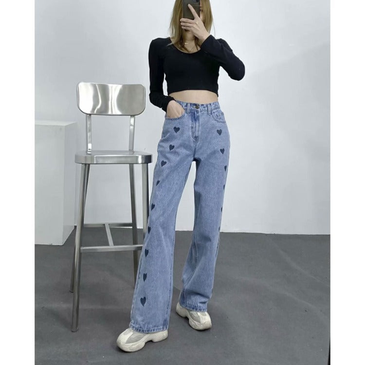 Women Jeans Old Casual Retro