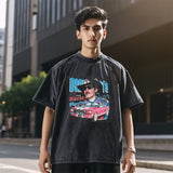 Mens Vintage T Shirt Washed Short Sleeve T-Shirt Men's and Women's