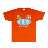 Rhude T Shirts Printed Trendy Pure Cotton