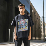 Mens Vintage T-Shirt Summer Short Sleeve T-Shirt